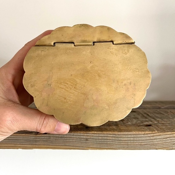 Vintage Brass tea caddy canister - Picture 3 of 5